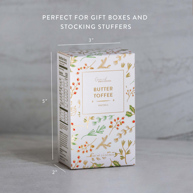 Grand Provisions - Holiday Butter Toffee Pretzels (2 oz)
