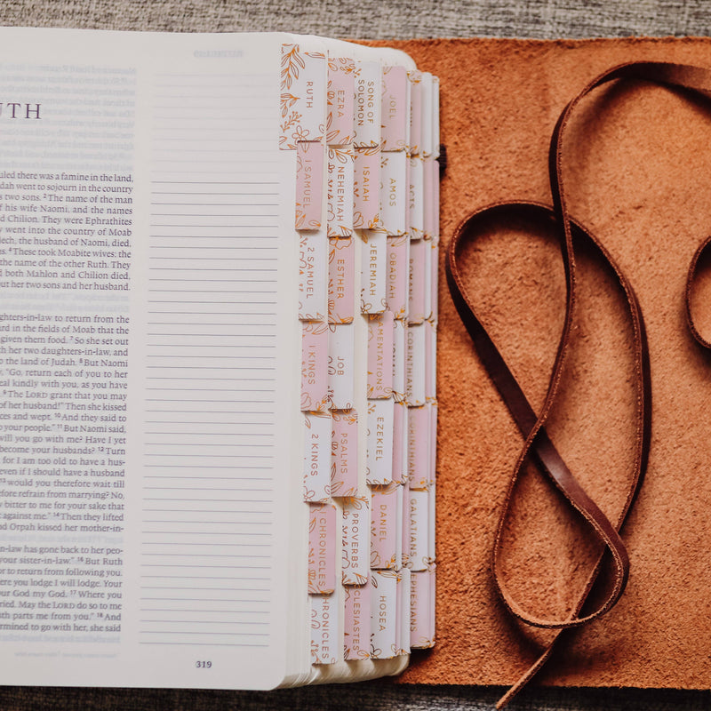 The Daily Grace Co - Gold Foil Bible Tabs | Dusty Pink
