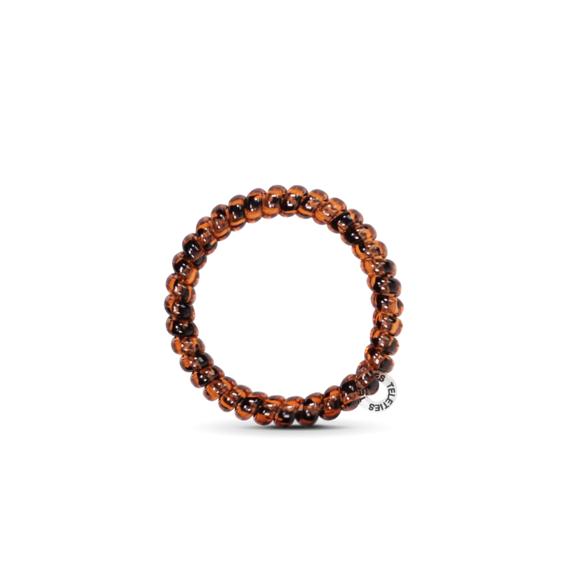 TELETIES - Spiral Hair Coils | Small | Tortoise Hair Ties