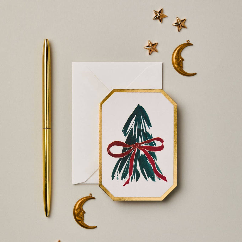 Katie Housley - CHRISTMAS TREE BOTANICAL DIE CUT MINI HOLIDAY CARD