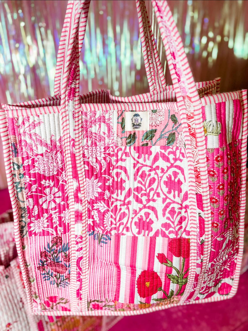 Heart of Grace - Pink City | Regular Quilted Tote Bag