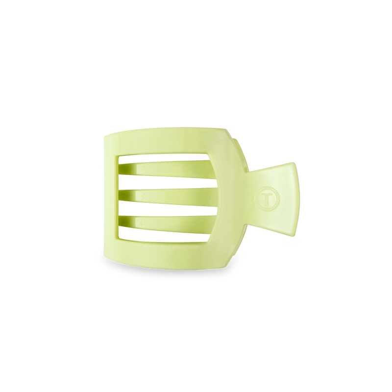 TELETIES - Square Flat Hair Clip | Small | Aloe, There!