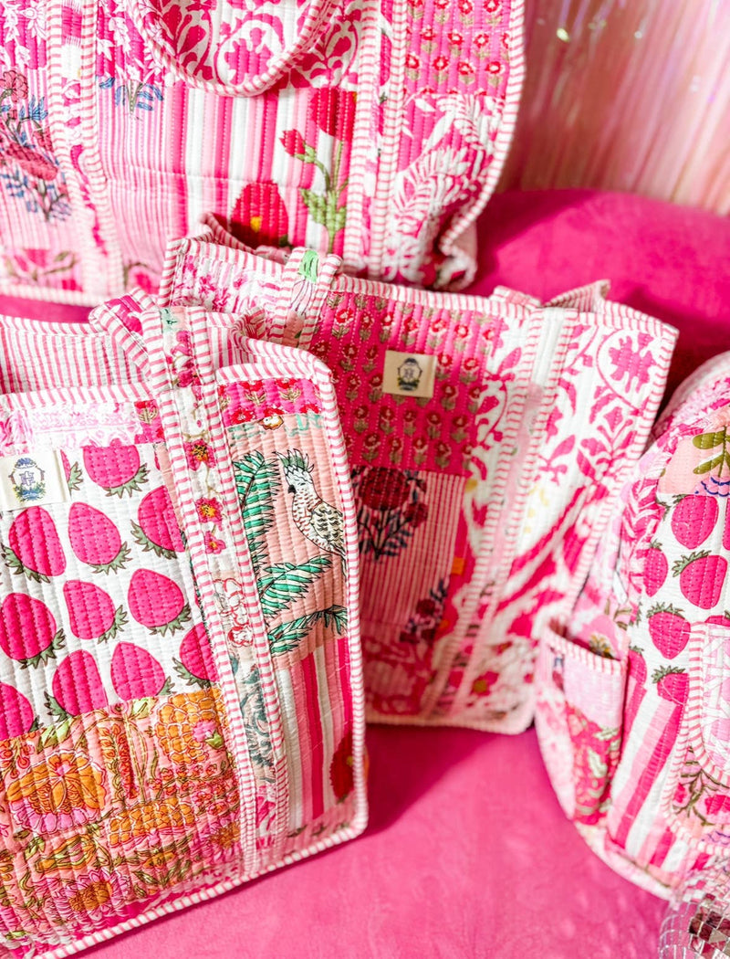 Heart of Grace - Pink City | Regular Quilted Tote Bag