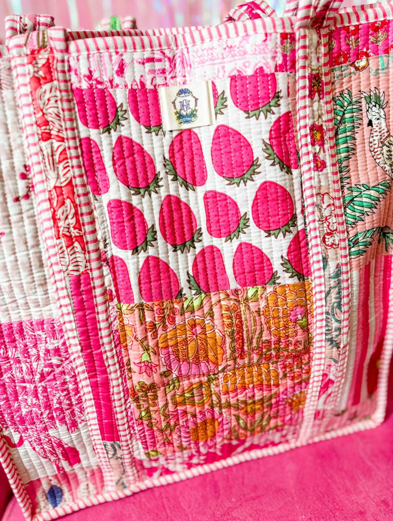 Heart of Grace - Pink City | Regular Quilted Tote Bag