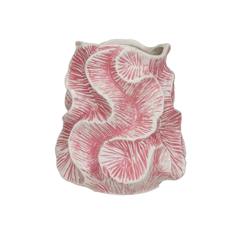 Textured Stoneware Organic Shaped Vase (Each One Will Vary)