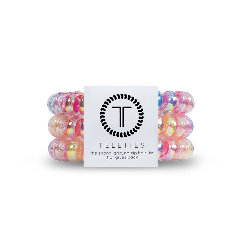TELETIES - Spiral Hair Coils | Large | Eat Glitter for Breakfast