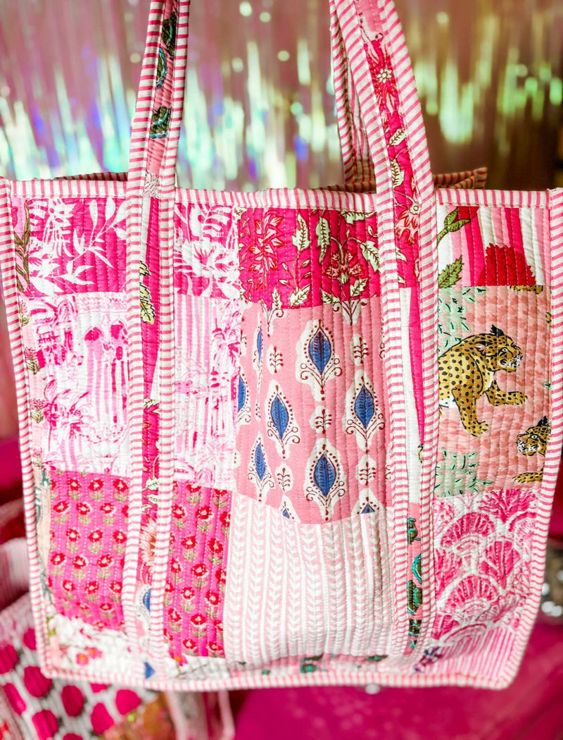 Heart of Grace - Pink City | Regular Quilted Tote Bag