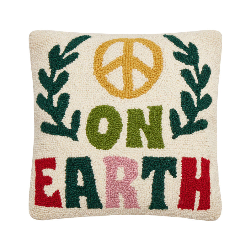 Peking Handicraft - Peace On Earth Hook Pillow