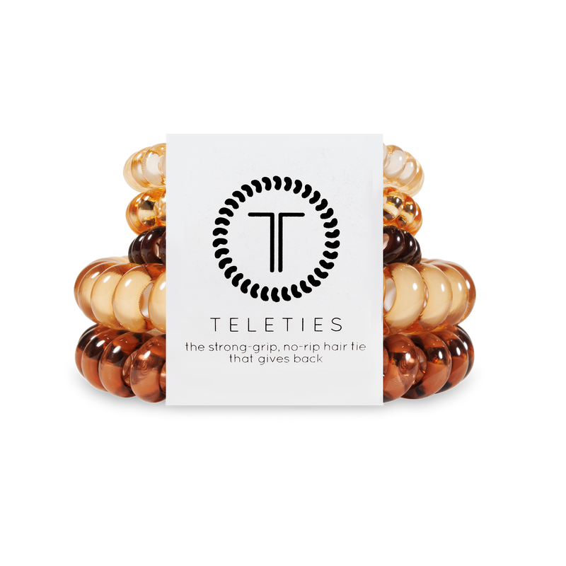 TELETIES - Spiral Hair Coil | Mix Pack | Anything But Basic Hair Ties