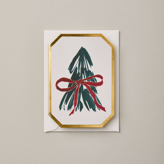 Katie Housley - CHRISTMAS TREE BOTANICAL DIE CUT MINI HOLIDAY CARD