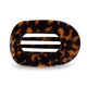 TELETIES - Round Flat Hair Clip | Large | Tortoise