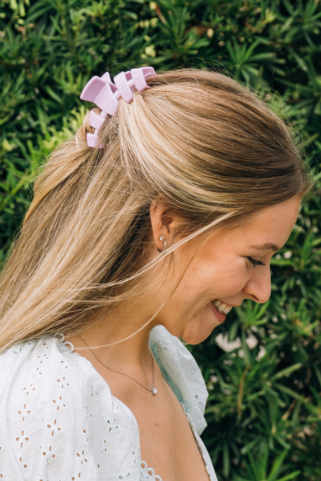 TELETIES - Classic Hair Clip | Medium | Springtime Sparkle