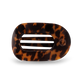 TELETIES - Round Flat Hair Clip | Medium | Tortoise