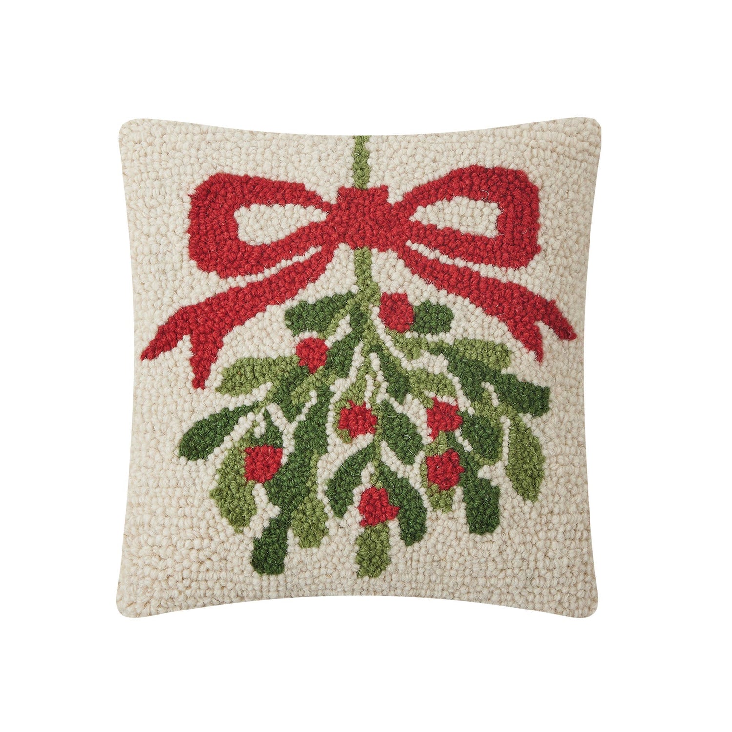 Peking Handicraft - Mistletoe White Hook Pillow
