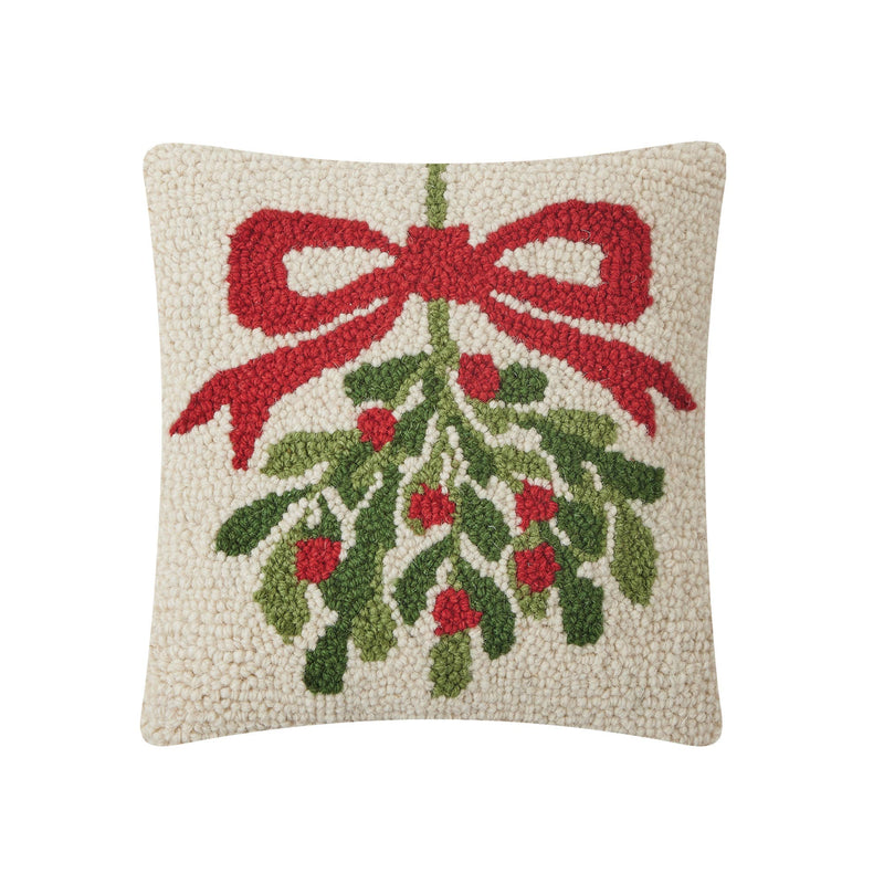 Peking Handicraft - Mistletoe White Hook Pillow