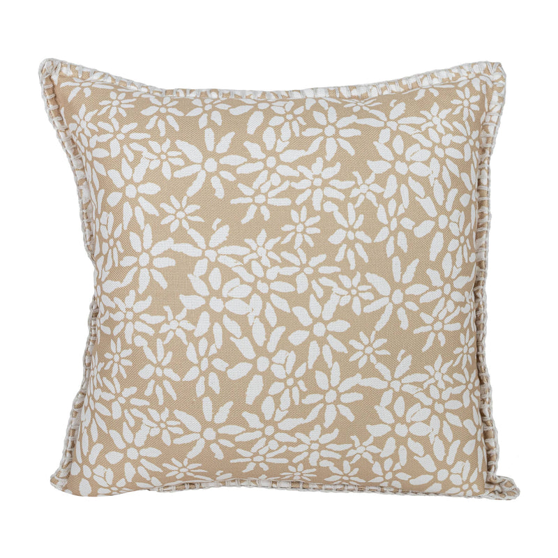 Dover Woven Floral Outdoor Pillow