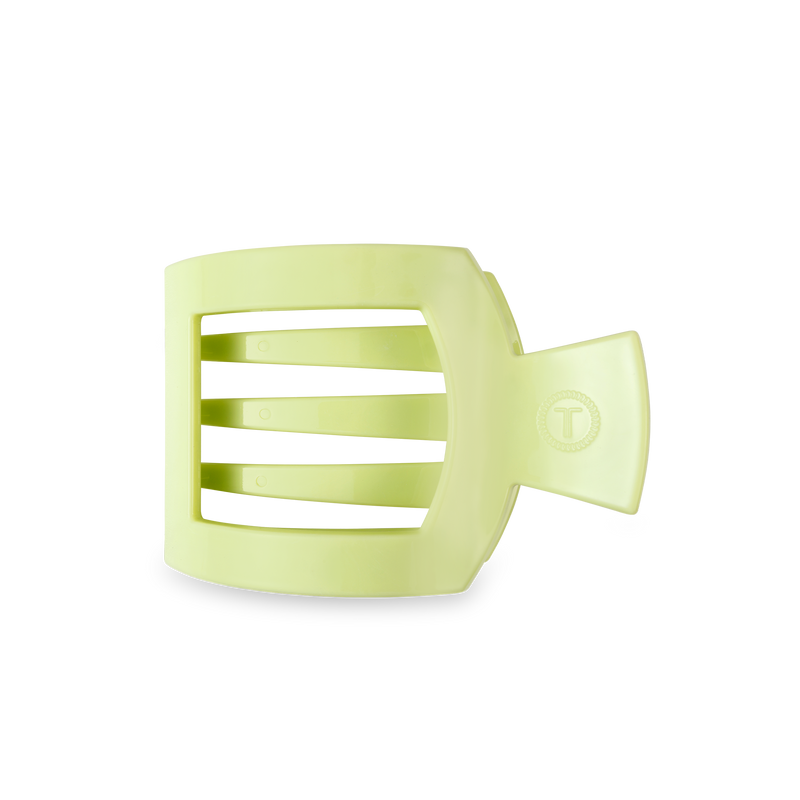 TELETIES - Square Flat Hair Clip | Med. | Aloe, There!