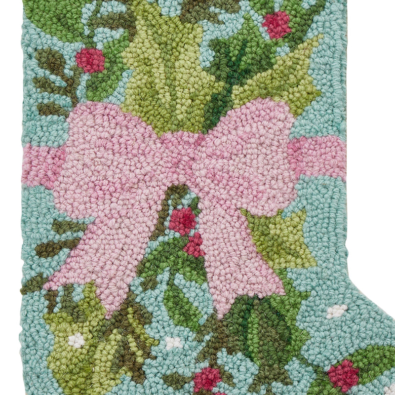 Peking Handicraft - Holly Bow Hook Stocking