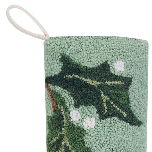 Peking Handicraft - Green Holly Hook Stocking