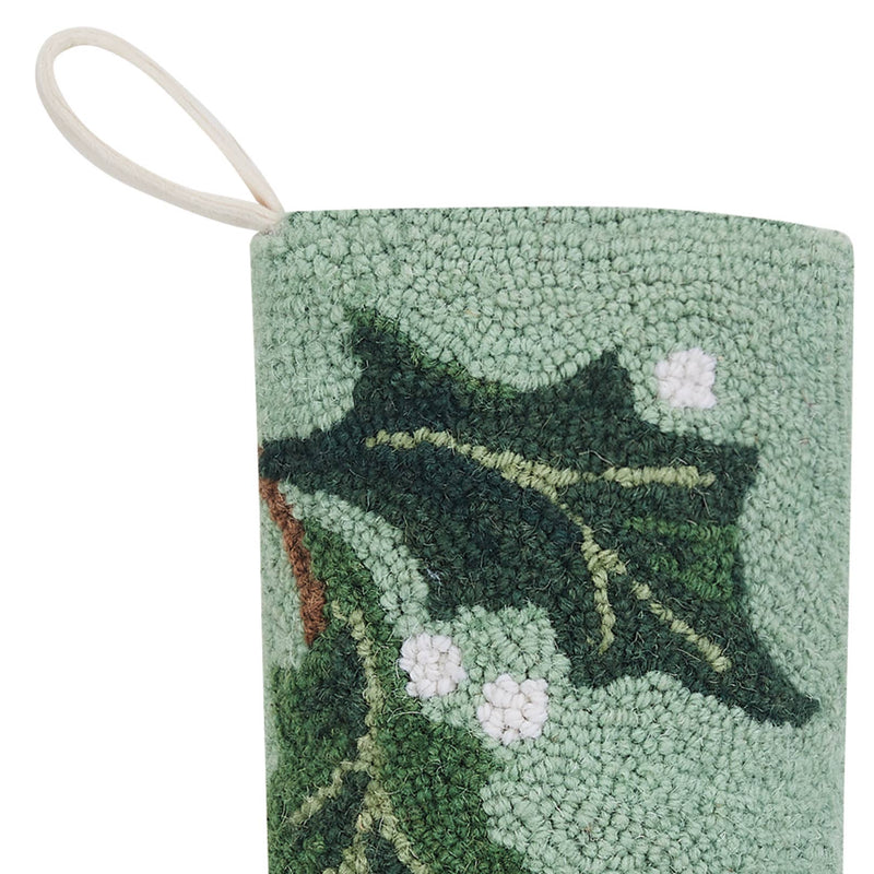 Peking Handicraft - Green Holly Hook Stocking