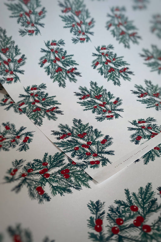 Katie Housley - FIR BOTANICAL CHRISTMAS LUXURY HOLIDAY GIFT WRAP