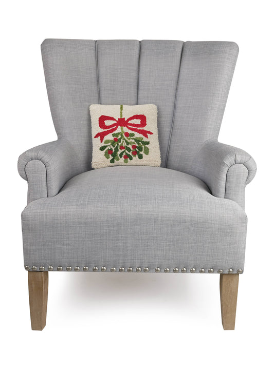 Peking Handicraft - Mistletoe White Hook Pillow