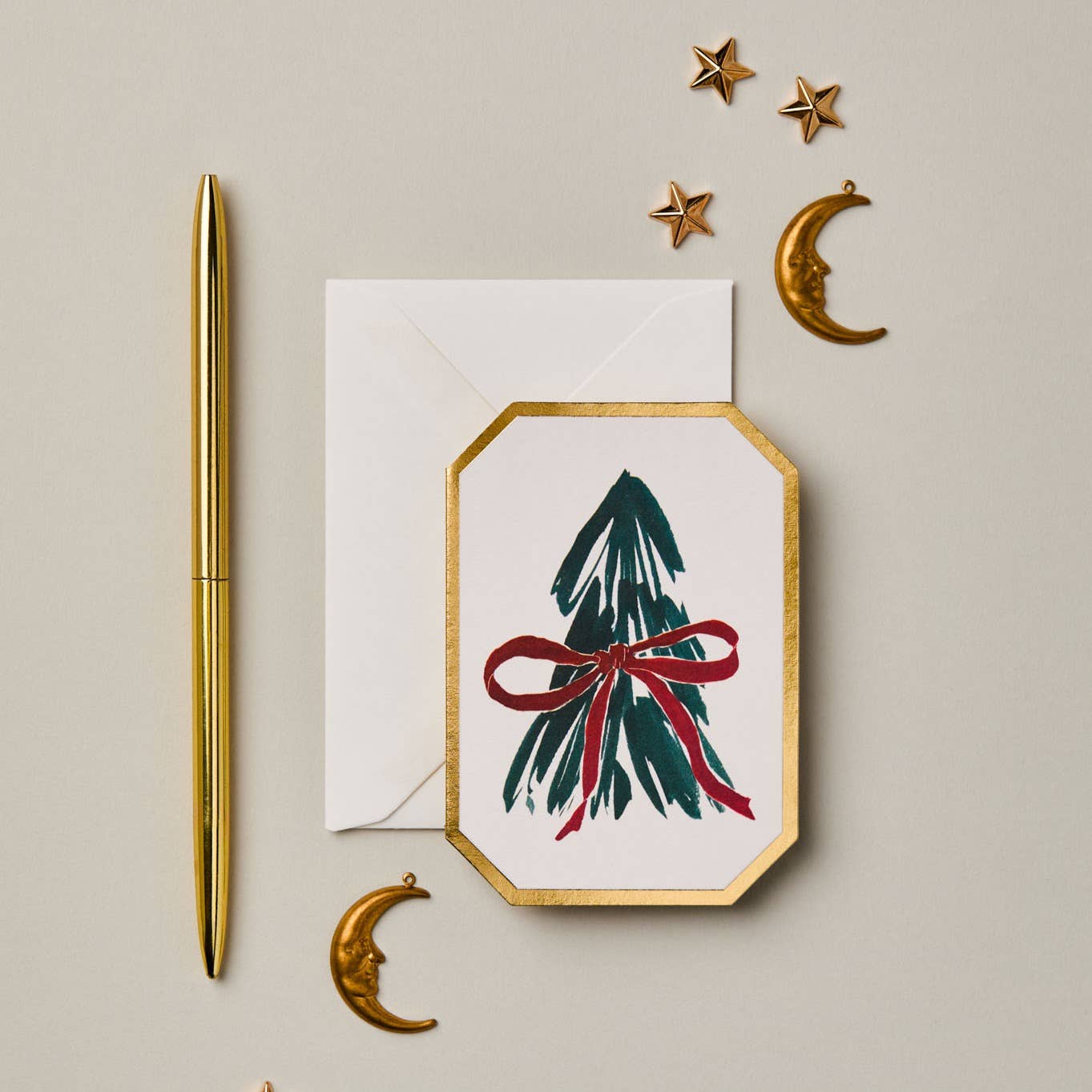 Katie Housley - CHRISTMAS TREE BOTANICAL DIE CUT MINI HOLIDAY CARD