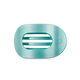 TELETIES - Round Flat Hair Clip | Medium | Totally Turquoise