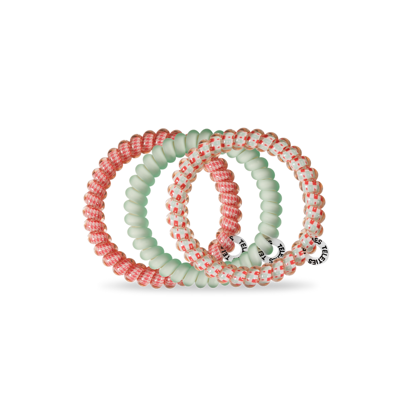 TELETIES - Spiral Hair Coil | Small | Calming Coral