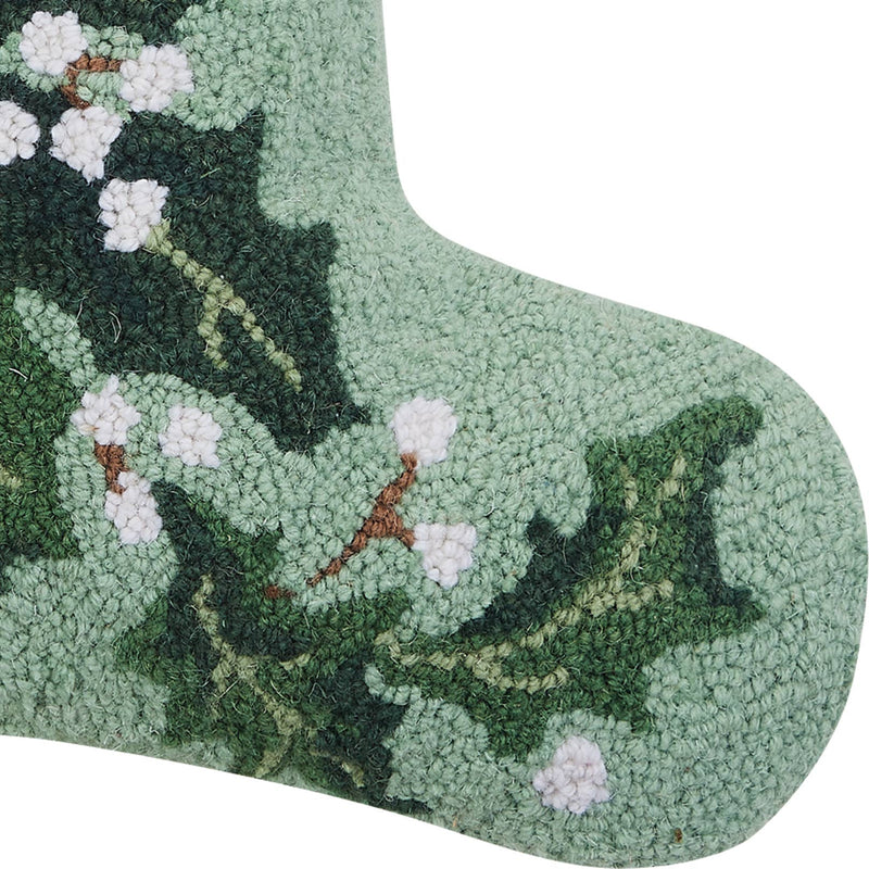 Peking Handicraft - Green Holly Hook Stocking
