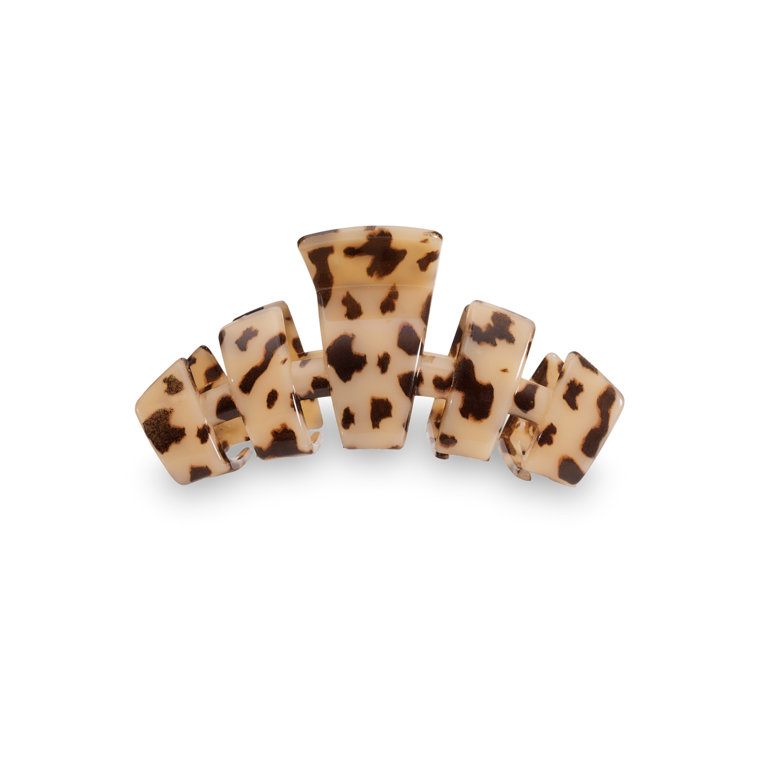 TELETIES - Classic Hair Clip | Medium | Blonde Tortoise