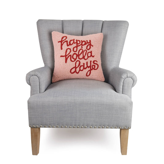 Peking Handicraft - Happy Holladays Hook Pillow - Ampersand