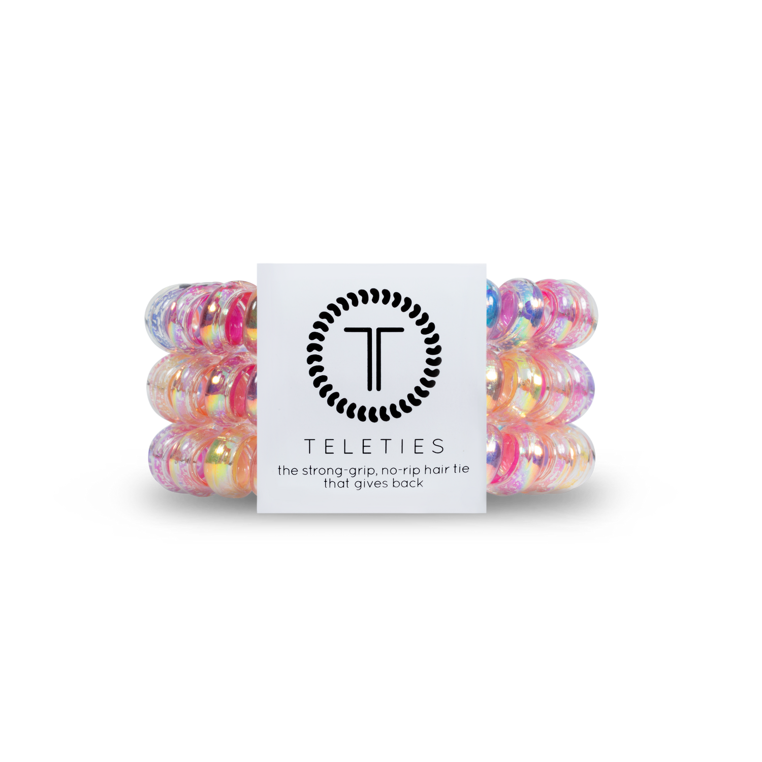TELETIES - Spiral Hair Coils | Large | Eat Glitter for Breakfast