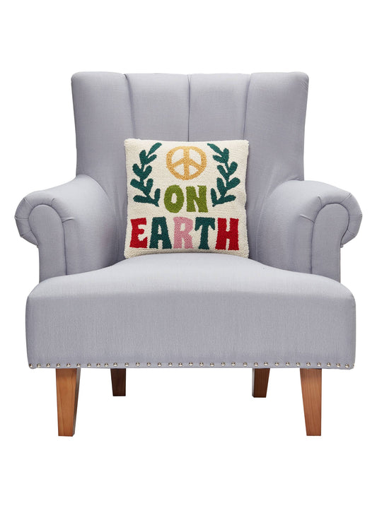 Peking Handicraft - Peace On Earth Hook Pillow