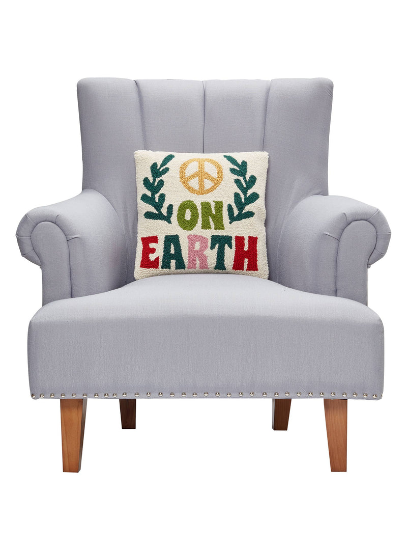 Peking Handicraft - Peace On Earth Hook Pillow