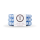 TELETIES - Spiral Hair Coils | Large | Washed Denim Hair Ties