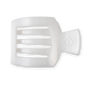 TELETIES - Square Flat Hair Clip | Large | Coconut White