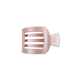 TELETIES - Square Flat Hair Clip | Small | Pearly Pink