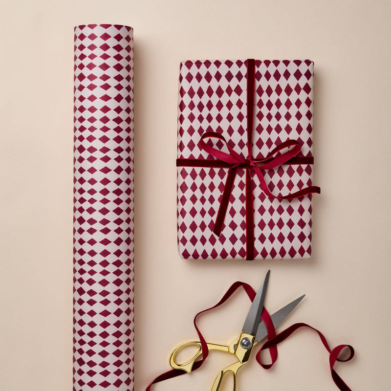 Katie Housley - DIAMOND RED HARLEQUIN LUXURY HOLIDAY CHRISTMAS GIFT WRAP
